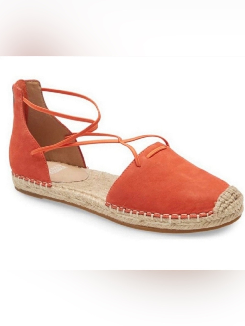 Eileen Fisher Tangelo Espadrille Gladiator Leather Sandals